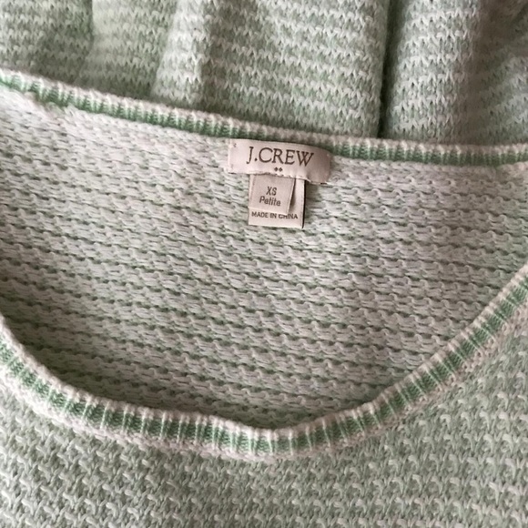 J.CREW Wool Blend Green Sweater PXS - Picture 8 of 8
